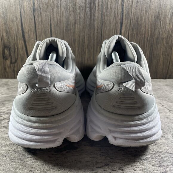 Hoka One One Bondi 8 Womens 9 Shoes Gray Running Sneaker Gym 1127952 HMLR - Picture 6 of 11